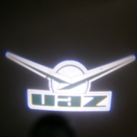 подсветка дверей с логотипом uaz 5w mini подсветка дверей mini 5w (врезная)