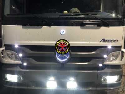 Подсветка логотипа грузовика Mercedes Atego