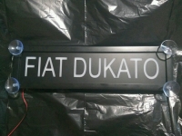 светящаяся табличка fiat dukato логотип газ