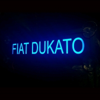 светящаяся табличка fiat dukato логотип газ