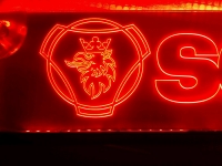 светящаяся табличка scania 2d логотипы скания