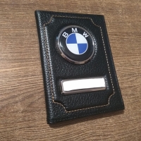 обложка на документы с логотипом bmw обложки на автодокументы