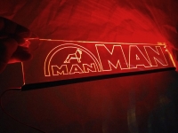 светящаяся табличка man 2d логотипы ман