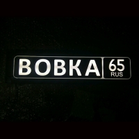 Светящаяся табличка Вовка