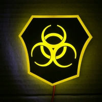 светящийся логотип quarantine (карантин) спецзаказы