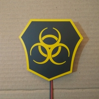 светящийся логотип quarantine (карантин) спецзаказы