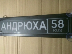 Табличка госномер на стекло Андрюха,Светящаяся табличка Андрюха,купить,заказать,доставка,логотип,брату,любимому,подарок,купить,заказать,доставка,установка,тюнинг,проектор,логотип,подсветка,led,tuning,светодиодный,оплата,самовывоз,эмблема,logo,car