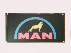 Светящийся логотип на спалку MAN