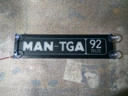 светящаяся табличка для грузовика MAN TGA подарок мужу,брату,любимому,купить,заказать,доставка,установка,тюнинг,проектор,логотип,подсветка,led,tuning,светодиодный,оплата,самовывоз,эмблема,logo,car,Москва,Спб,Екатеринбург,Краснодар,Нижний
