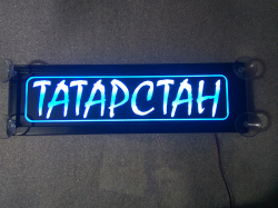 Табличка Татарстан госномер на стекло,Светящаяся табличка Татарстан,купить,заказать,доставка,логотип,мужу,брату,любимому,подарок,купить,заказать,доставка,установка,тюнинг,проектор,логотип,подсветка,led,tuning,светодиодный,оплата,самовывоз,эмблема,logo,car