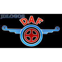 Светящийся полноцветный логотип DAF