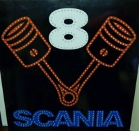 светящийся логотип для грузовика scania логотипы скания