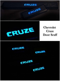 светящиеся накладки на пороги cruze chevrolet пороги с подсветкой шевроле