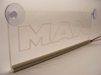 светящаяся табличка man 2d логотипы ман