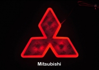подсветка логотипа mitsubishi lancer 10 перед подсветка логотипа