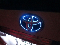 5d светящийся логотип toyota 13*8,9см 5d логотипы