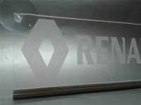 светящаяся табличка renault 3d логотип рено