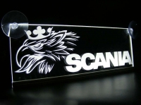 светящаяся табличка scania 3d логотипы скания