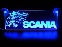 светящаяся табличка scania 3d логотипы скания
