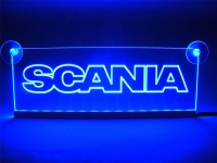 светящаяся табличка scania 2d логотипы скания