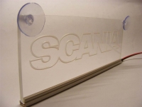 светящаяся табличка scania 2d логотипы скания