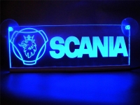 светящаяся табличка scania 2d логотипы скания