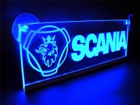 светящаяся табличка scania 2d логотипы скания