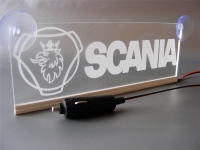 светящаяся табличка scania 2d логотипы скания