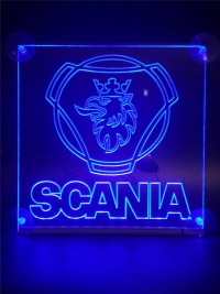 светящаяся табличка scania 2d логотипы скания