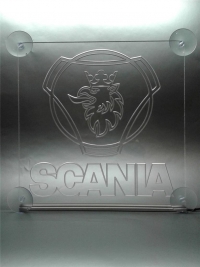 светящаяся табличка scania 2d логотипы скания