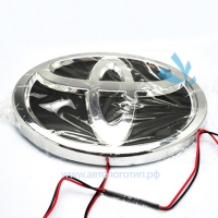 4d светящийся логотип toyota 14*10 см 4d логотипы