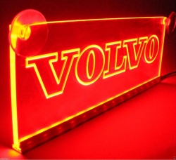светящаяся табличка volvo 2d логотип вольво