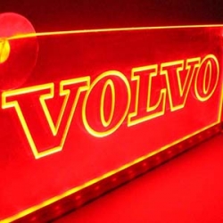 светящаяся табличка volvo 2d логотип вольво