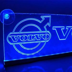 светящаяся табличка volvo 2d логотип вольво